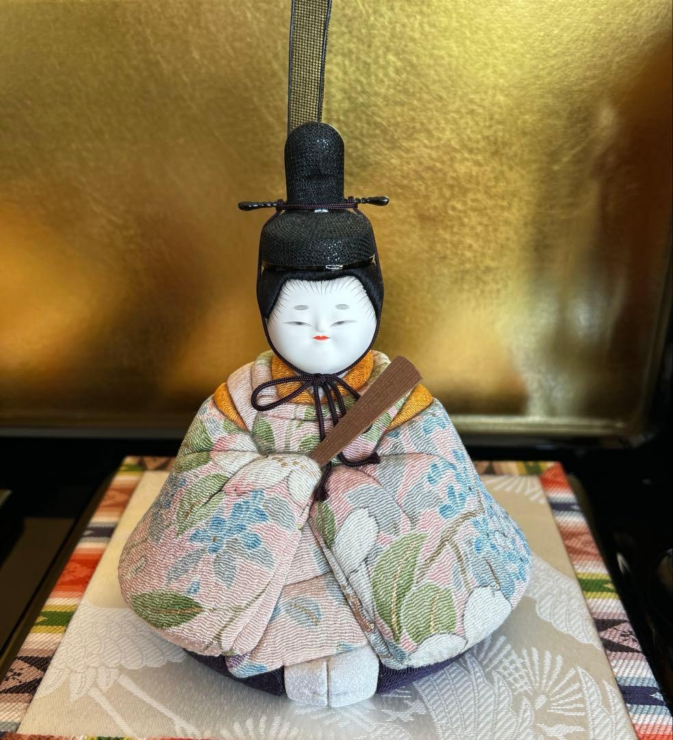 原孝州 親王飾 お雛様 木目込雛 花柄着物 - メルカリ
