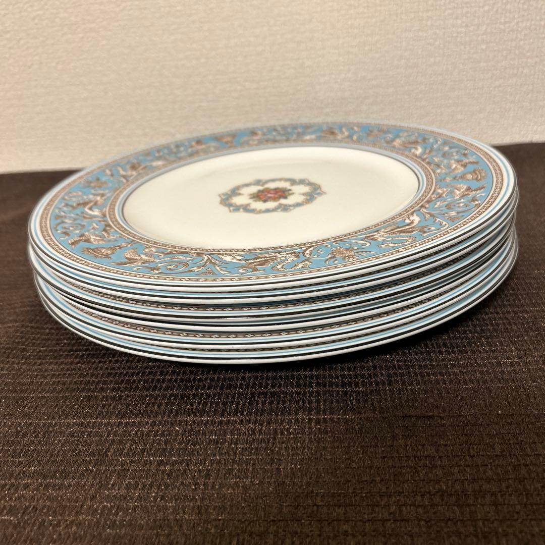 ウェッジウッド　フロレンティーン　ターコイズ　ディナープレート　27.5cm