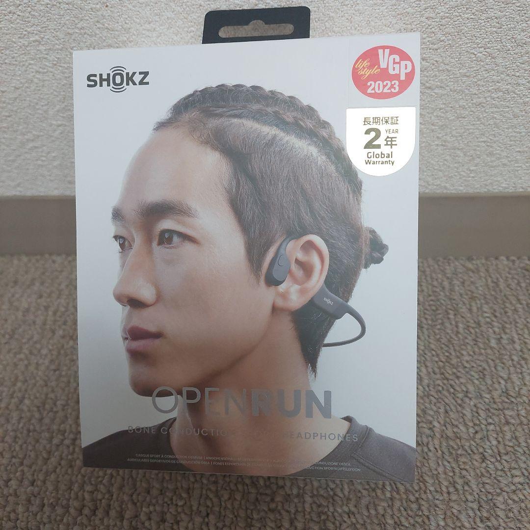 ☆お値下げしました☆SHOKZ OPENRUN 【骨伝導タイプ】ブラック Shokz（ショックス） OpenRun USB-C / OpenRun Mini USB-C 骨伝導