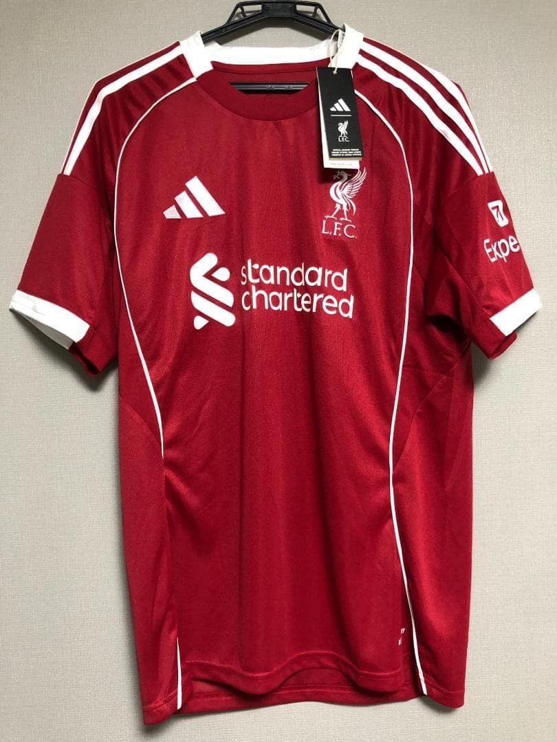 未使用 タグ付き リヴァプール 25/26 ホームキット ユニフォーム L M