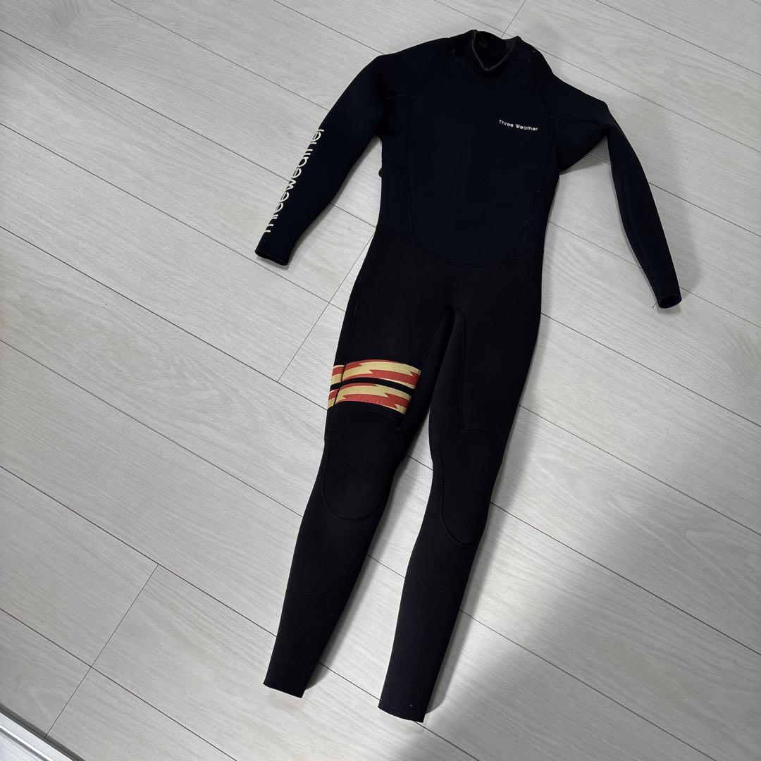 Three Weather スリーウェザー　フルスーツ 黒 140cm THREE WEATHER スリーウェザー チェストジップ プレミアム FULL LCZPR
