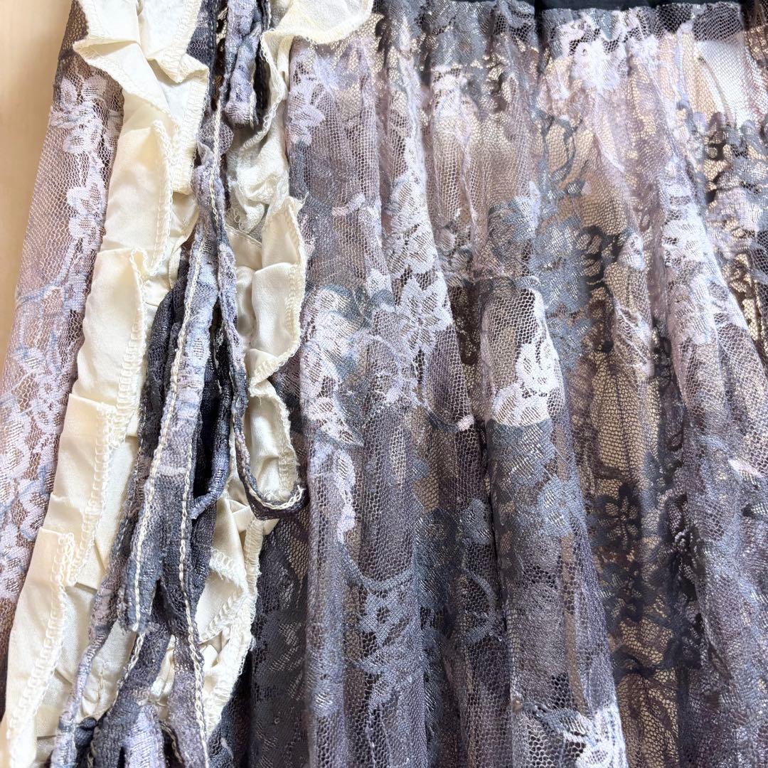 トライバルフュージョン レースラップスカート Sakkara ヒップスカーフ付き