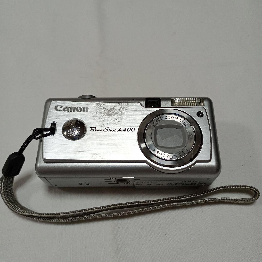Canon PowerShot A400 デジカメ 動作確認済 レトロ シルバー - メルカリ