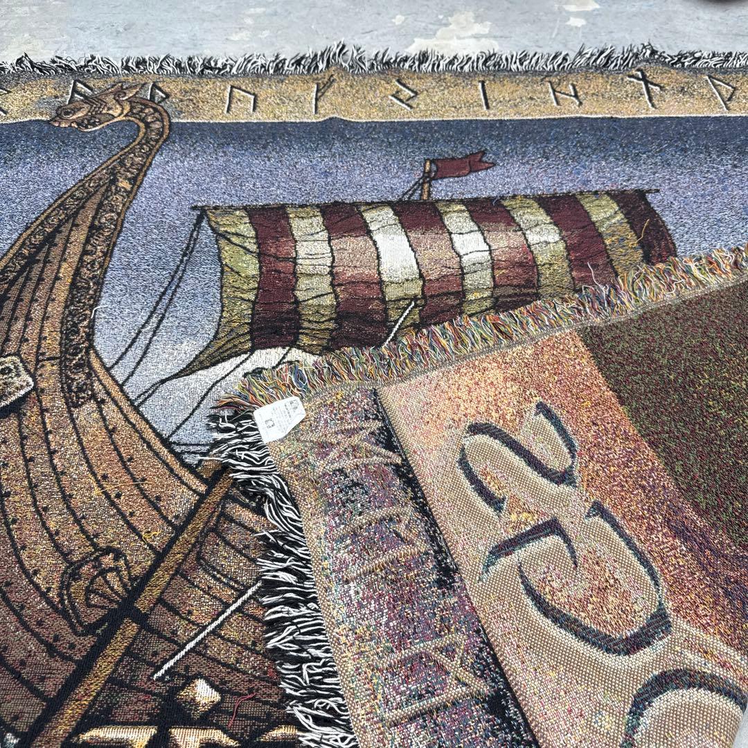 バイキング 海賊 マルチカバー ソファーカバー ヴィンテージラグ