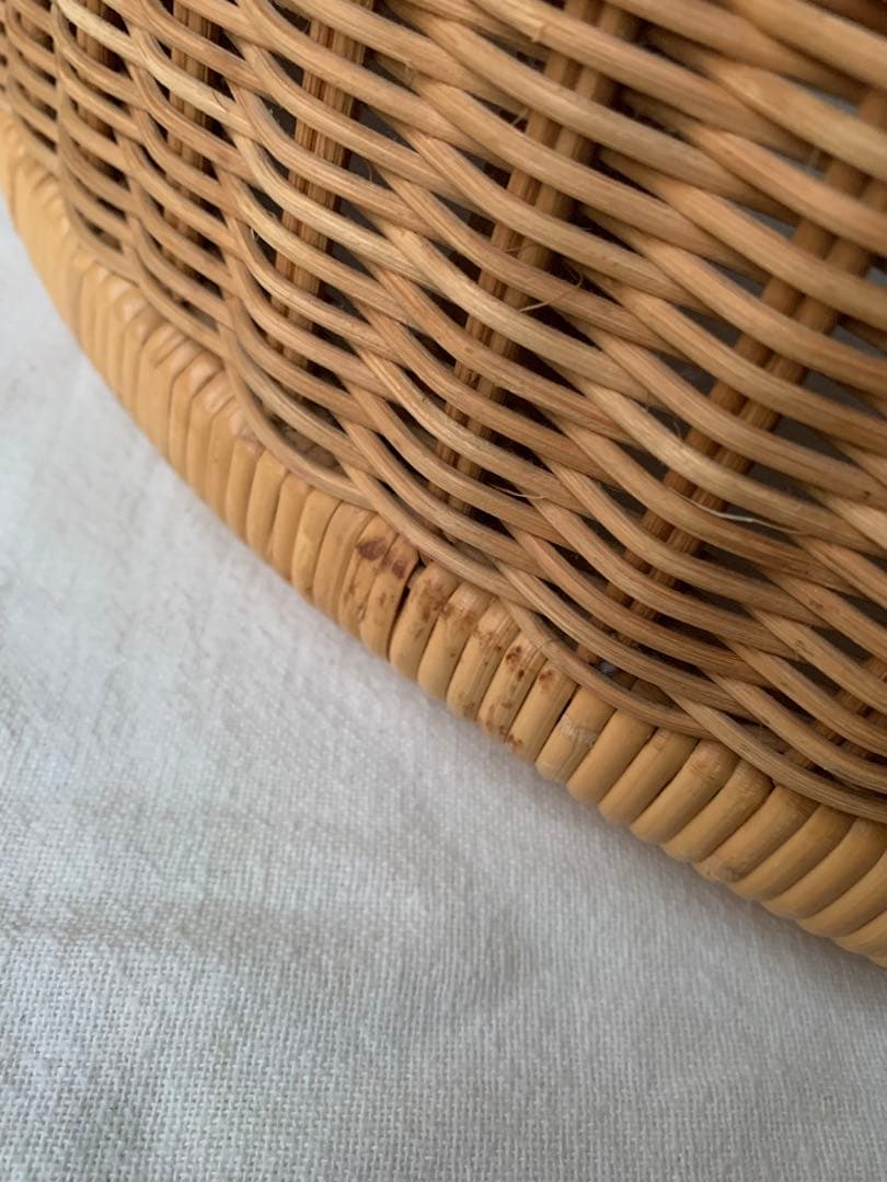 超希少 山川ラタン T-2090 剣持勇デザイン テーブル ジャパニーズ