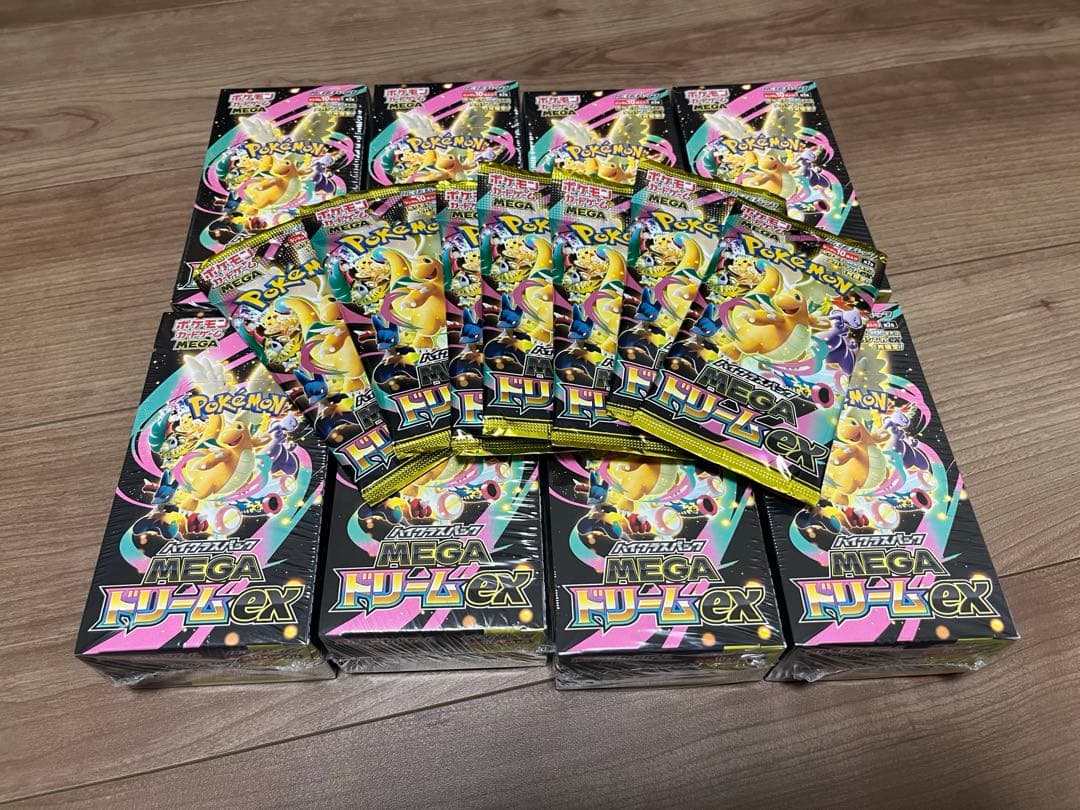 ポケモンカードゲーム MEGAドリームex シュリンク付き 8box +7パック