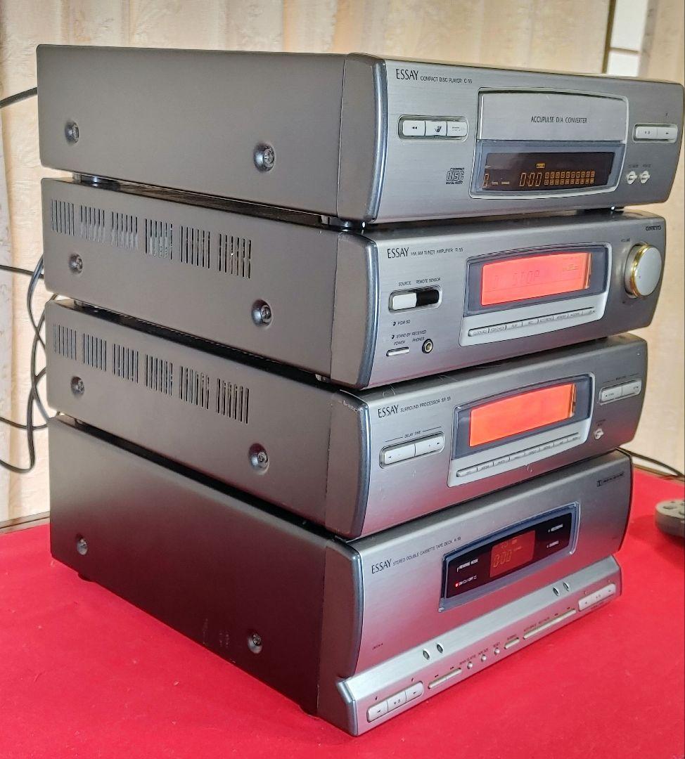 み*く様 ☆Onkyo オンキョー Essay コンポ 4台1組 リモコン付き - メルカリ