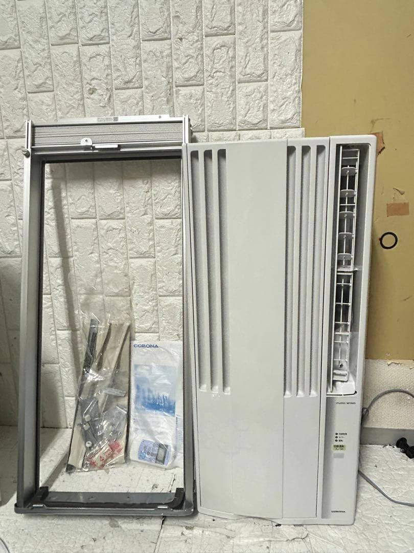 2025年製 CORONA CW-1625R 窓用エアコン 窓枠アタッチメント付 CORONA（コロナ） 窓用エアコン CW-1625R 2025年モデル ウインド