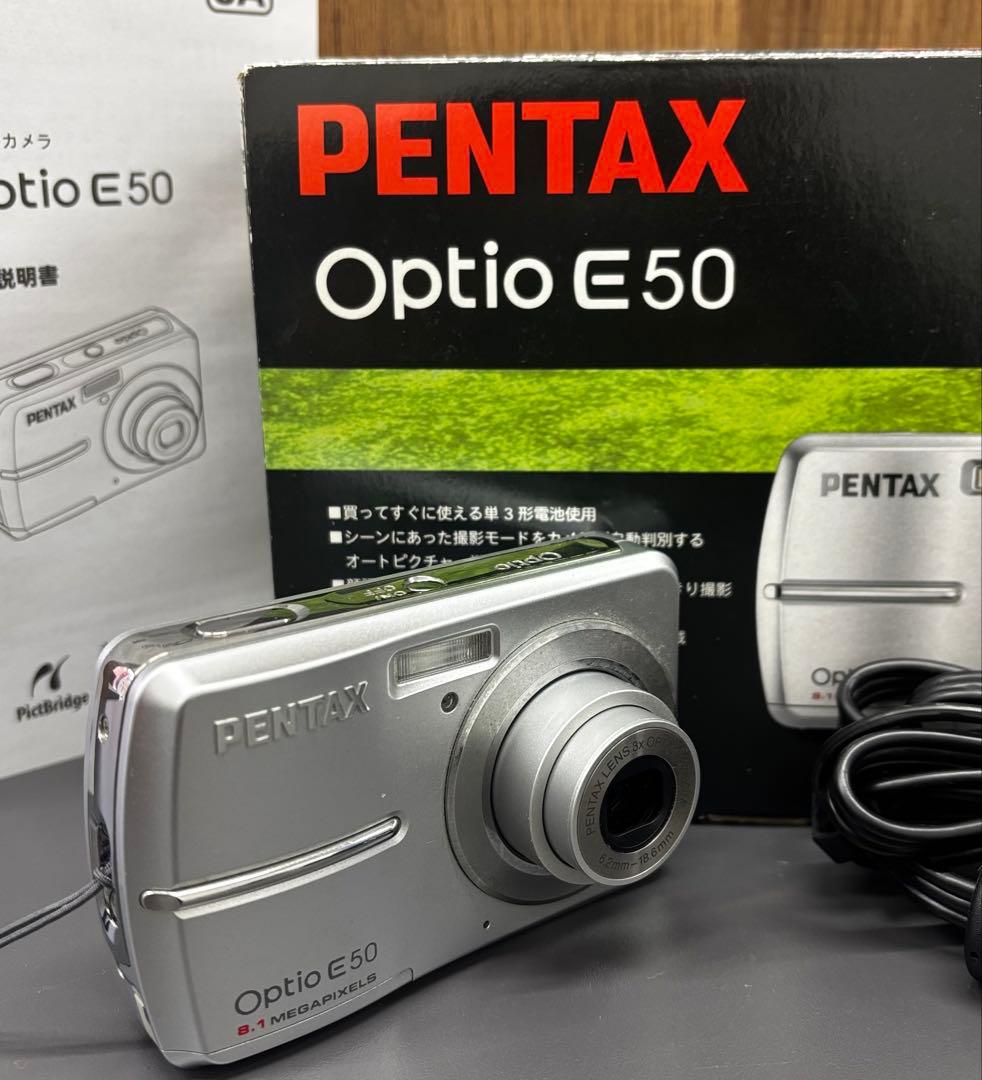PENTAX Optio E50 8.1メガピクセル シルバー - メルカリ