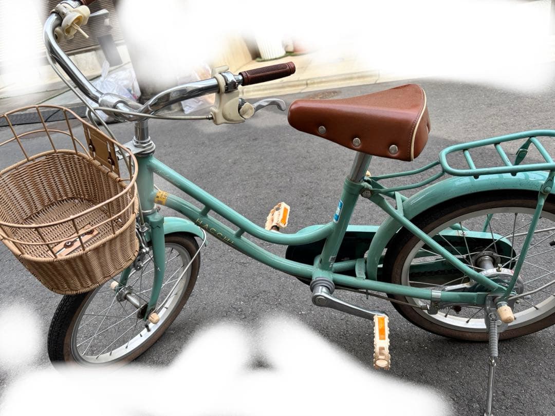 二子玉川にて⭐︎手渡し希望⭐︎HACCHI 子供用自転車 ミントグリーン