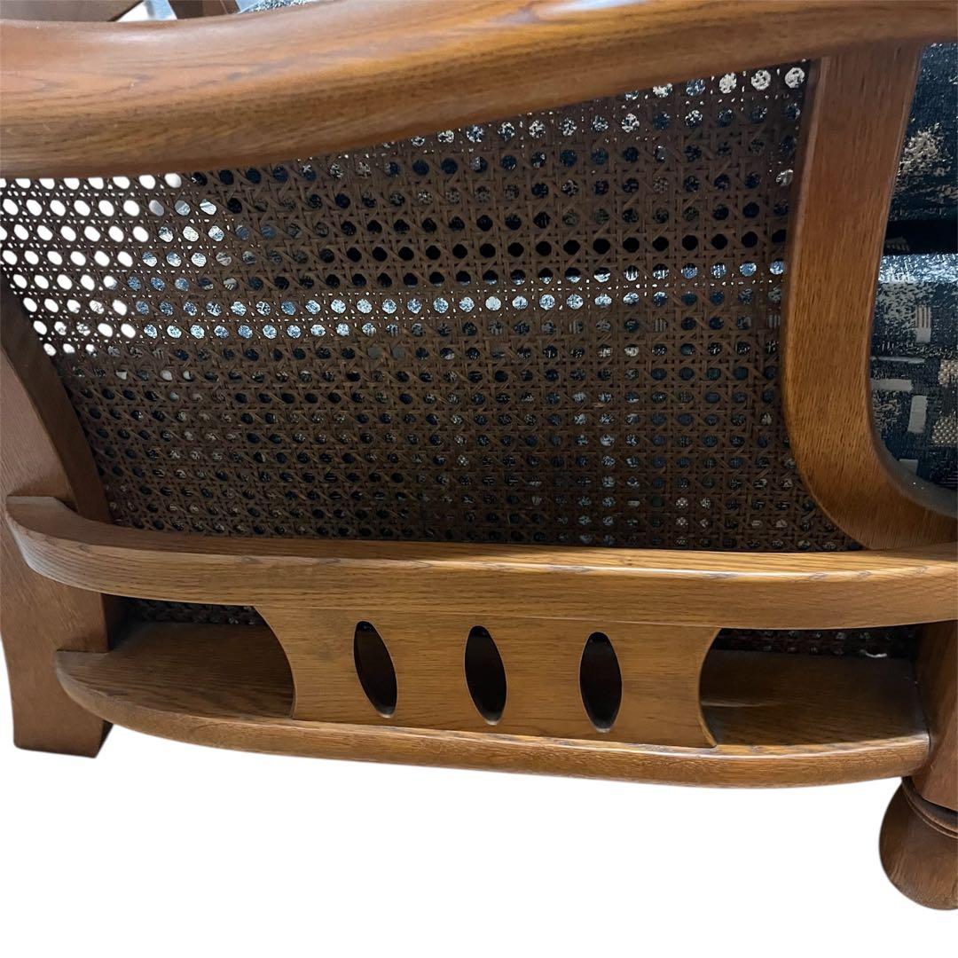 カリモク家具 コロニアル 3人掛け オールドカリモク ソファ ラタン