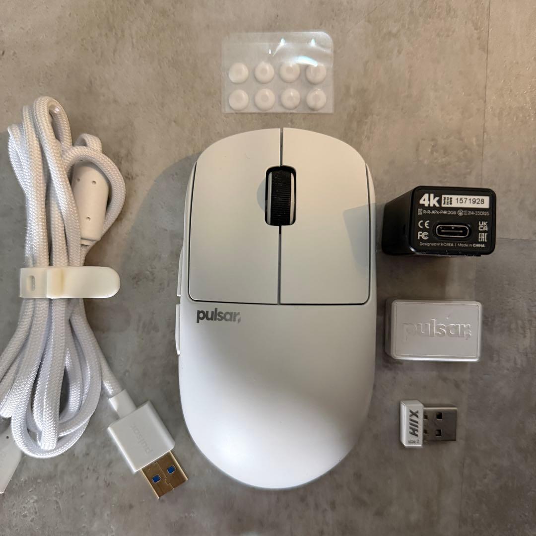 pulsar X2H 4Kドングル付き 軽量ワイヤレスマウス ゲーミングマウス