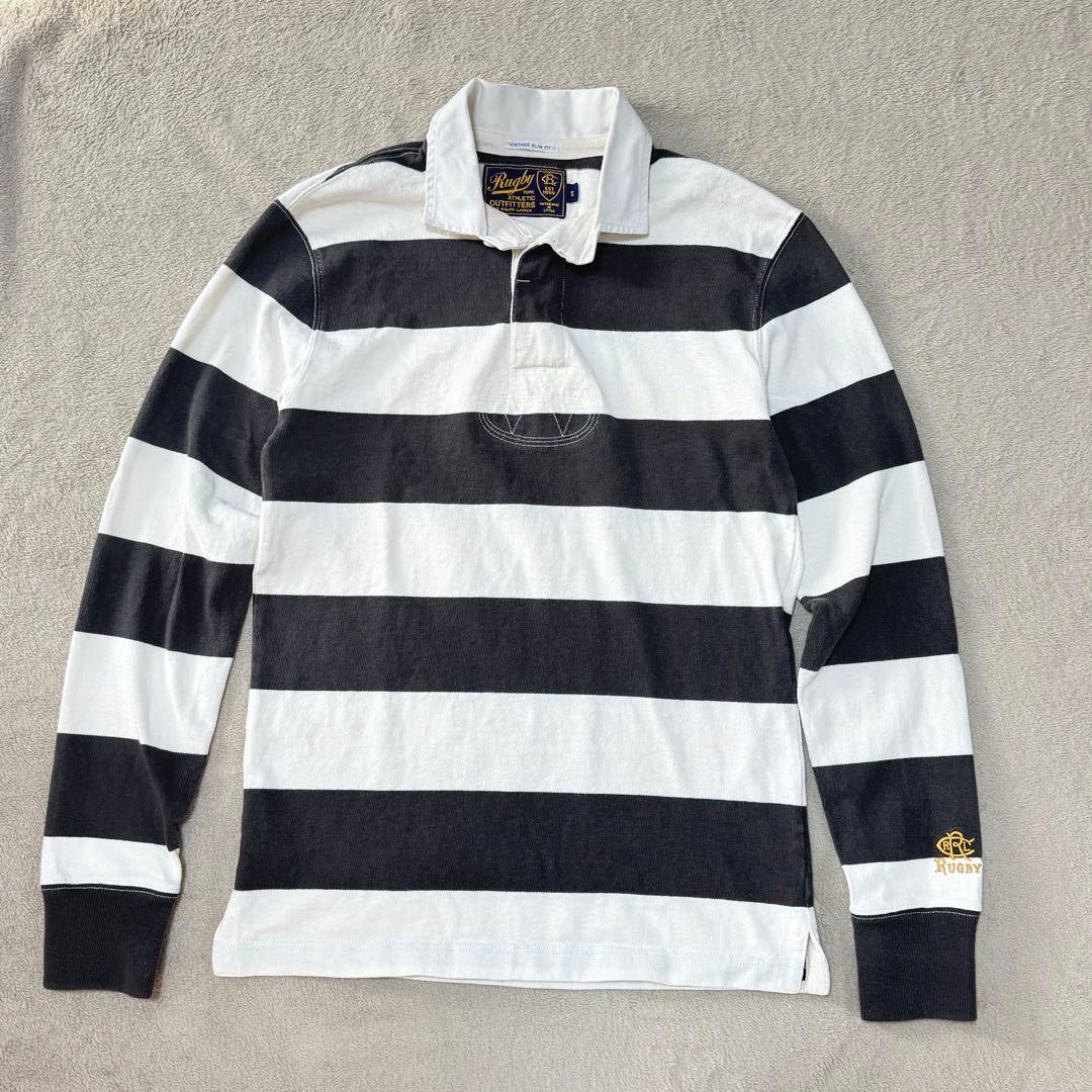 Rugby by Ralph Laurenラガーシャツ 白黒 S ラグビー - メルカリ