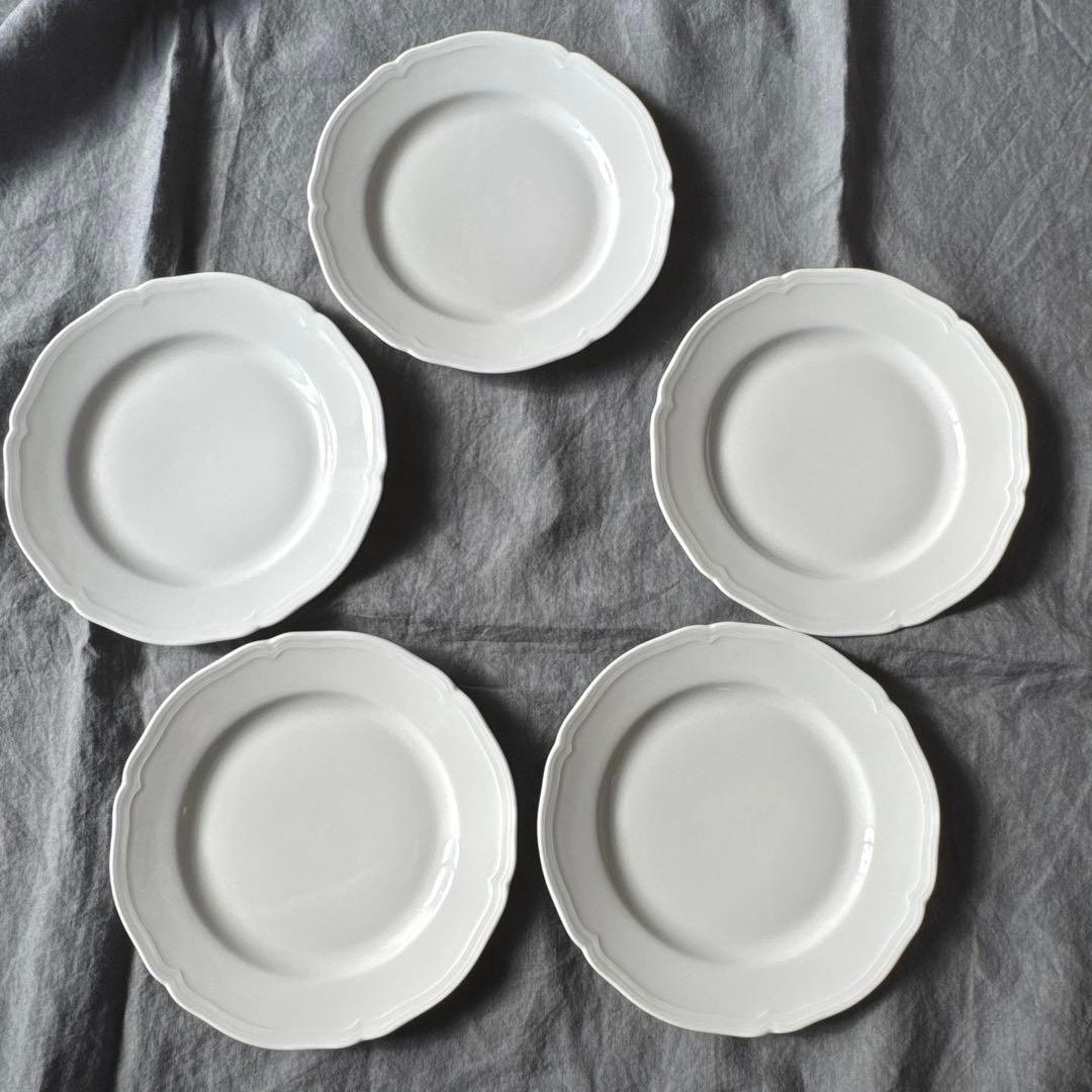 リチャード ジノリ⭐️アンティコホワイト 20cm 中皿 5枚セット リチャード ジノリ⭐️アンティコホワイト 20cm 中皿 5枚セット 楽天