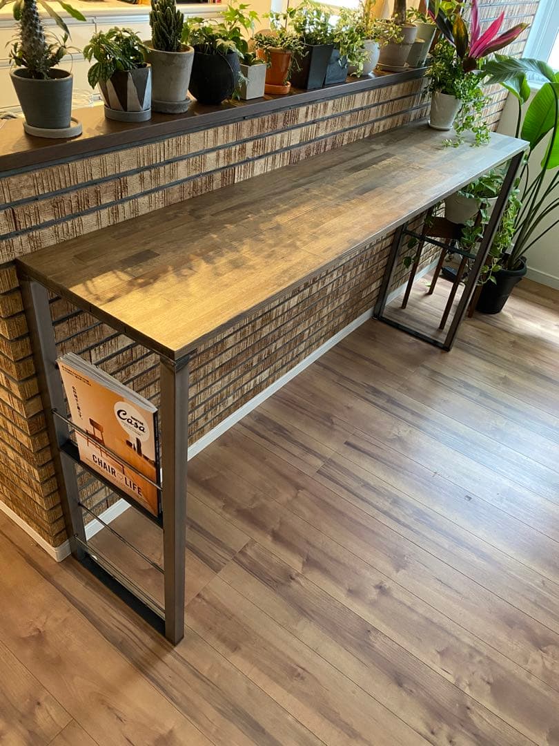 古材風☆ 横140cmGaud ガウディ☆カウンター　ハイテーブル 21新作 Gaud ガウディ カウンターテーブル ハイテーブル ダイニング