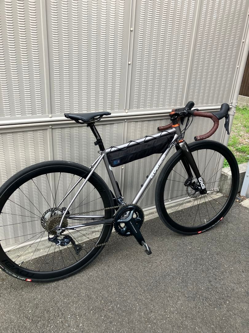 ハンドメイドフレームバッグ　X-PAC ブラック　42.5cm