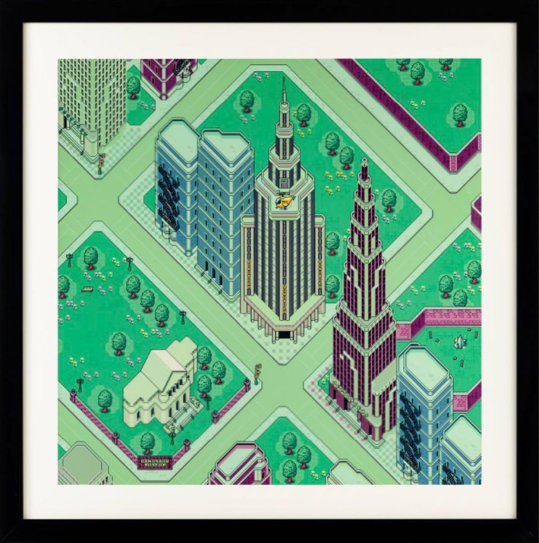 【ほぼ日】MOTHER2 フォーサイド　レプリカスクリーン　Sサイズ　黒 レプリカ・スクリーン・シリーズ『MOTHER2』 - ほぼ日MOTHER