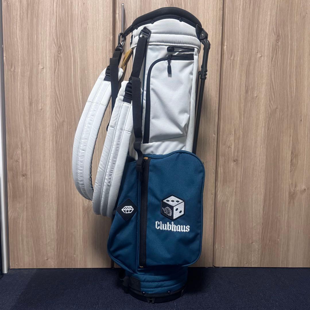 Clubhaus×Tangram×Jonesトリプルネームゴルフキャディバッグ CLUBHAUS ×JONES × TANGRAM CREW CADDY BAG 3 HEATHER CHARCOAL TGA-G43