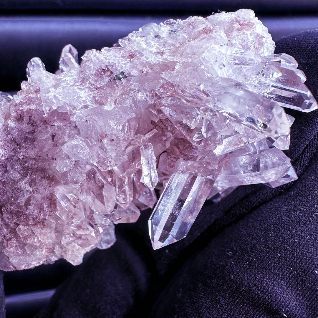 爆レア❗️高透明度❗️キラキラ♡ピンクレムリアンクォーツクラスター