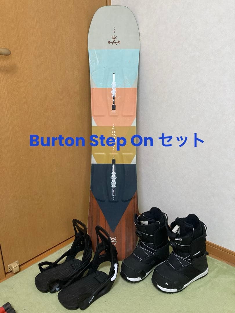 【美品】BURTON STEPON 3点セット　キッズ BURTON（バートン） 【キッズ スノーボード3点セット】BURTON GROM