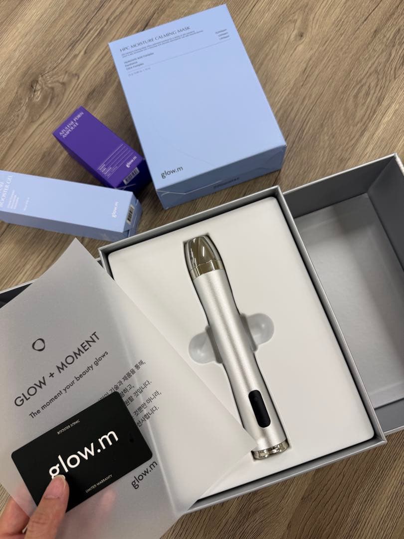 glow.m ブースターソニック BOOSTER SONIC 超音波美容器 - メルカリ