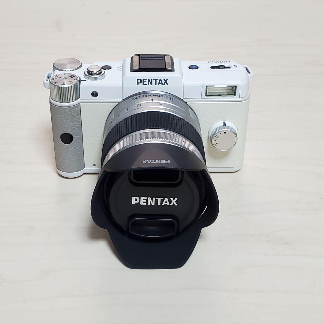 ほぼ新品 初代 PENTAX Q ホワイト レンズキット ショット数30回以下