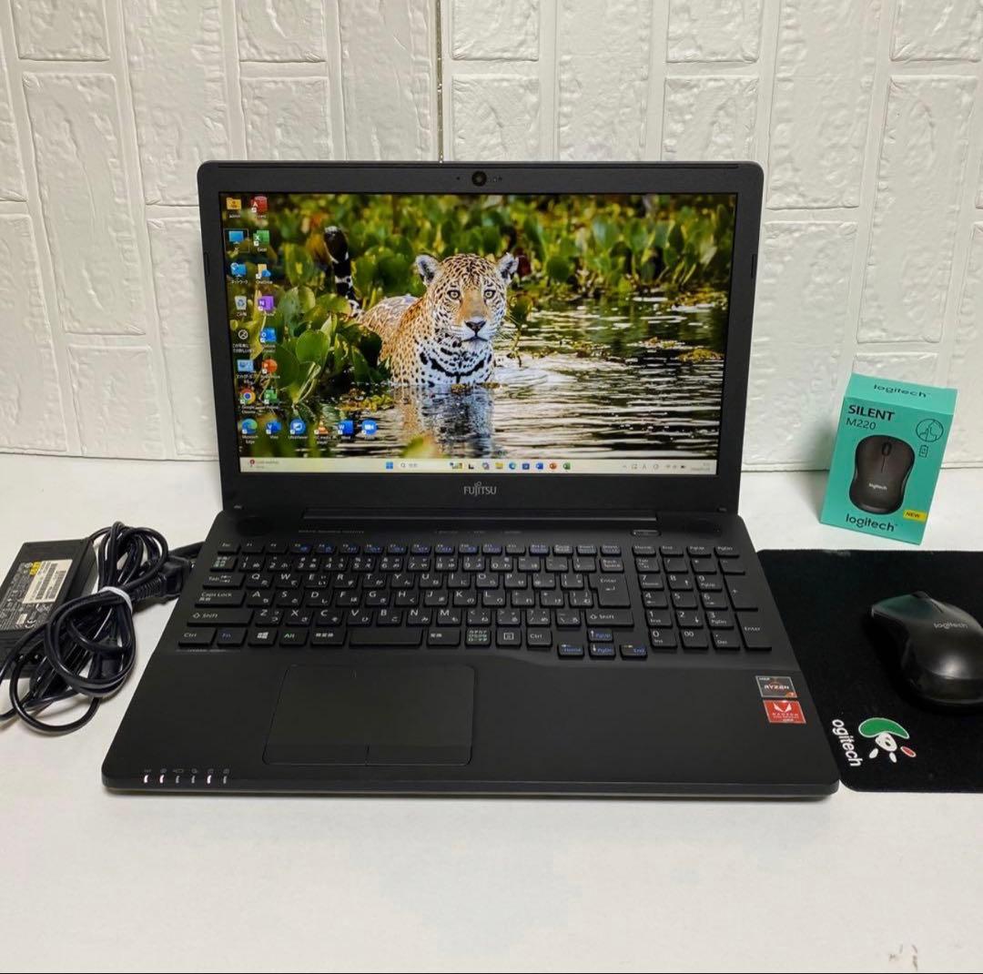Windows11 オフィス付きRYZEN7 SSD256GB 富士通ノートPC PASOUL ノートパソコン Windows11 Office付 SSD 256GB メモリ 8GB 第6