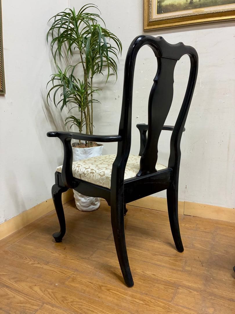 管407☆センチュリーファニチャー☆クイーンアン様式☆アームチェアー2