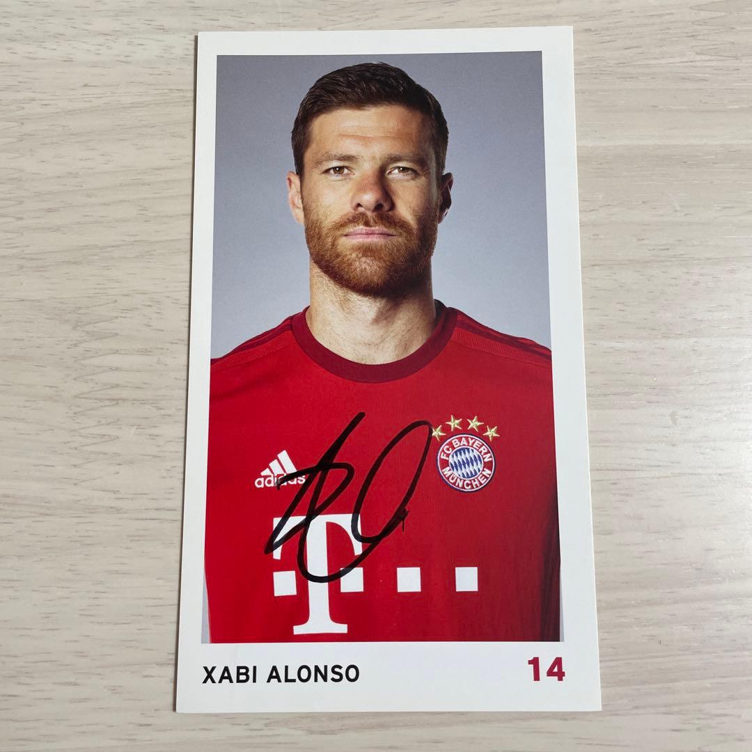 シャビ・アロンソ バイエルン 直筆サイン オートグラフカード - メルカリ