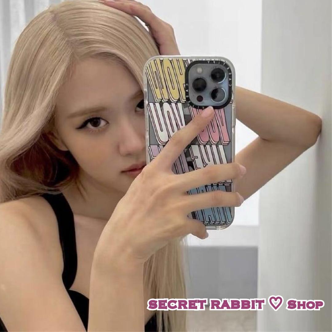 BLACKPINK ロゼちゃん意識 ♪ ロゴ iphoneケース 英字レタリン - メルカリ