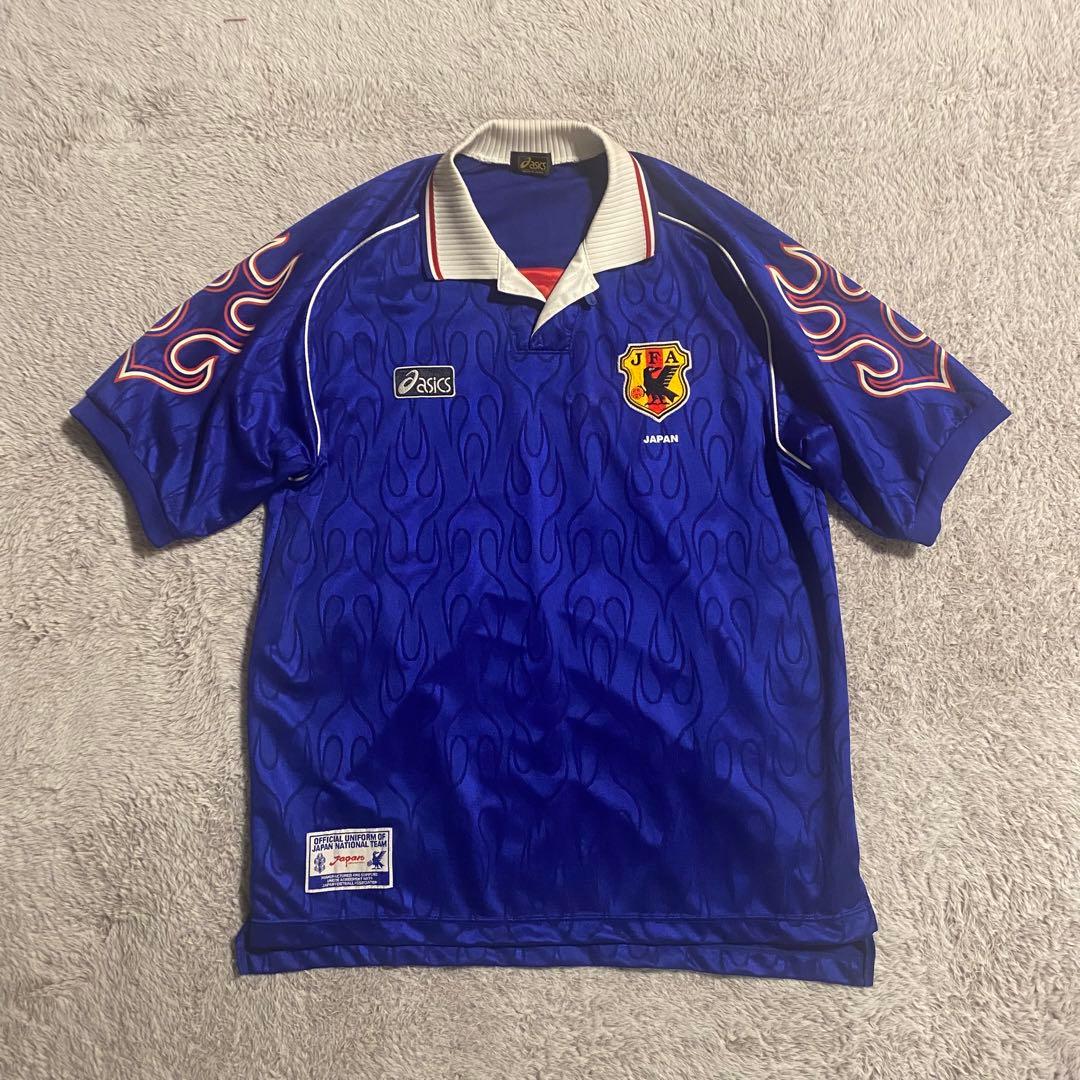 asics サッカー 日本代表 ユニフォーム 1998 フランスワールドカップ