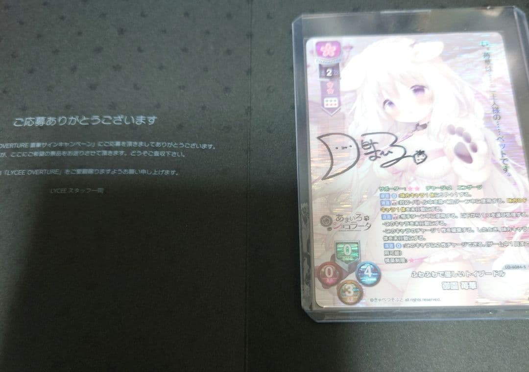 lycee ふわふわで優しいトイプードル　御園 苺華 SP 直筆 ふわふわでおっとりなトイプードルの「ちんぺ」がプライズ化！作者は