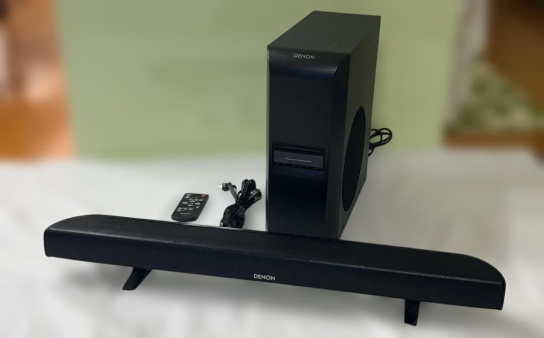DENON サウンドバー サブウーファー付き DENON デュアルサブウーファー内臓 Dolby Atmos サウンドバー DHTS218K