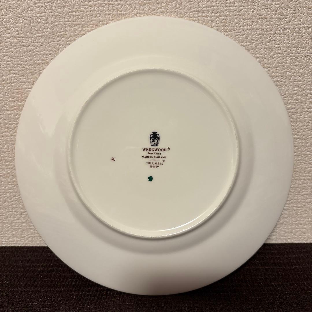ウェッジウッド　コロンビア　セージグリーン　デザートプレート　20.5cm
