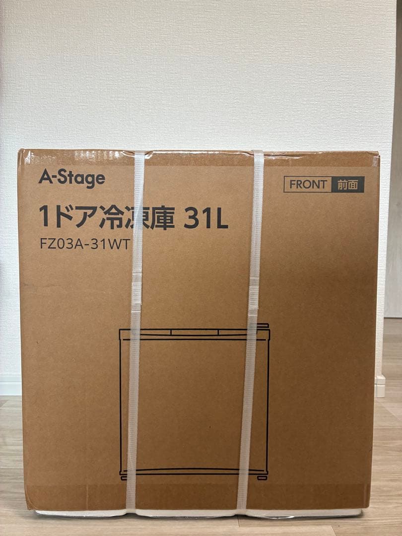 【新品未開封　送料無料】Aステージ　ワンドア　冷凍庫31L （冷蔵切替機能付) A-Stage 1ドア冷凍庫31L(冷蔵切替機能付)(FZ03A-31WT)｜A-Stage inc.