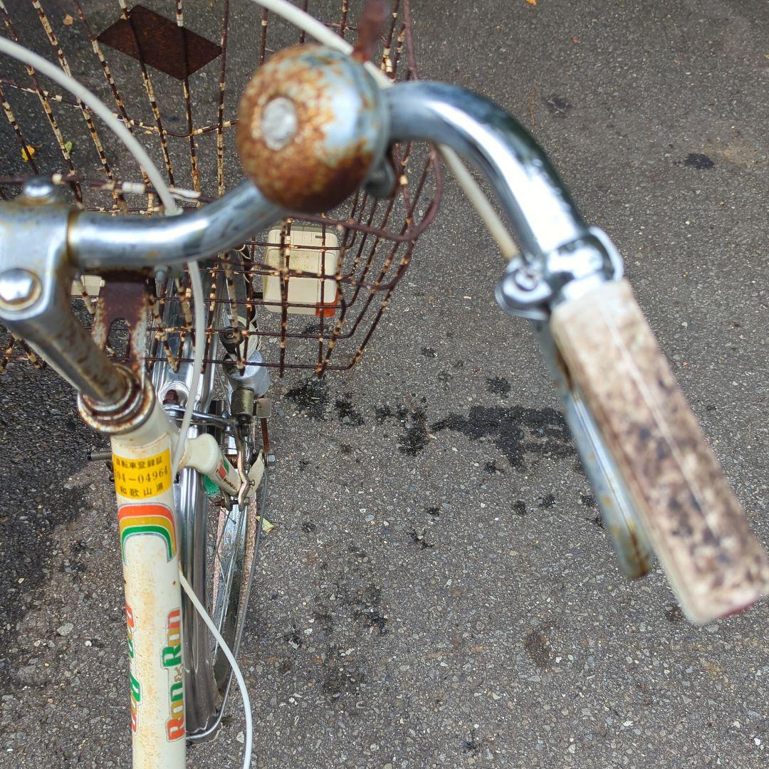 昭和レトロ 自転車 24インチ ベース車 パンクあり 当時物マニア必見