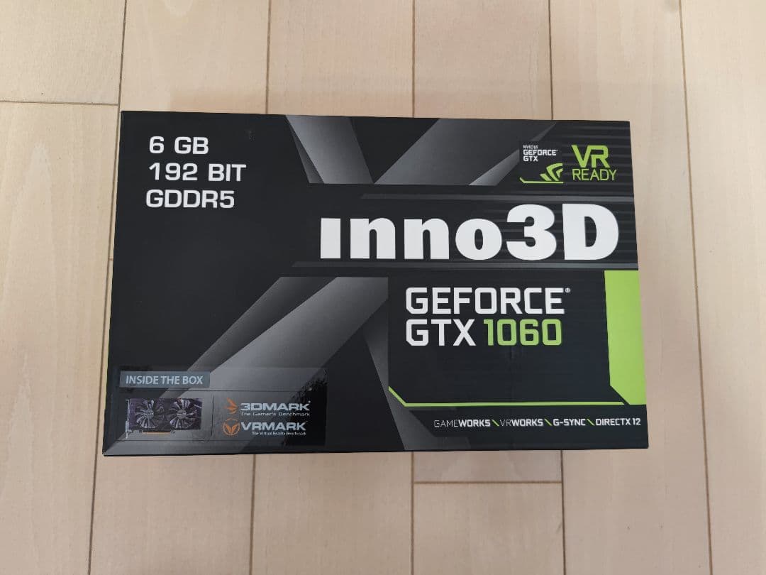 inno3D GeForce GTX 1060 6GB 動作確認済み