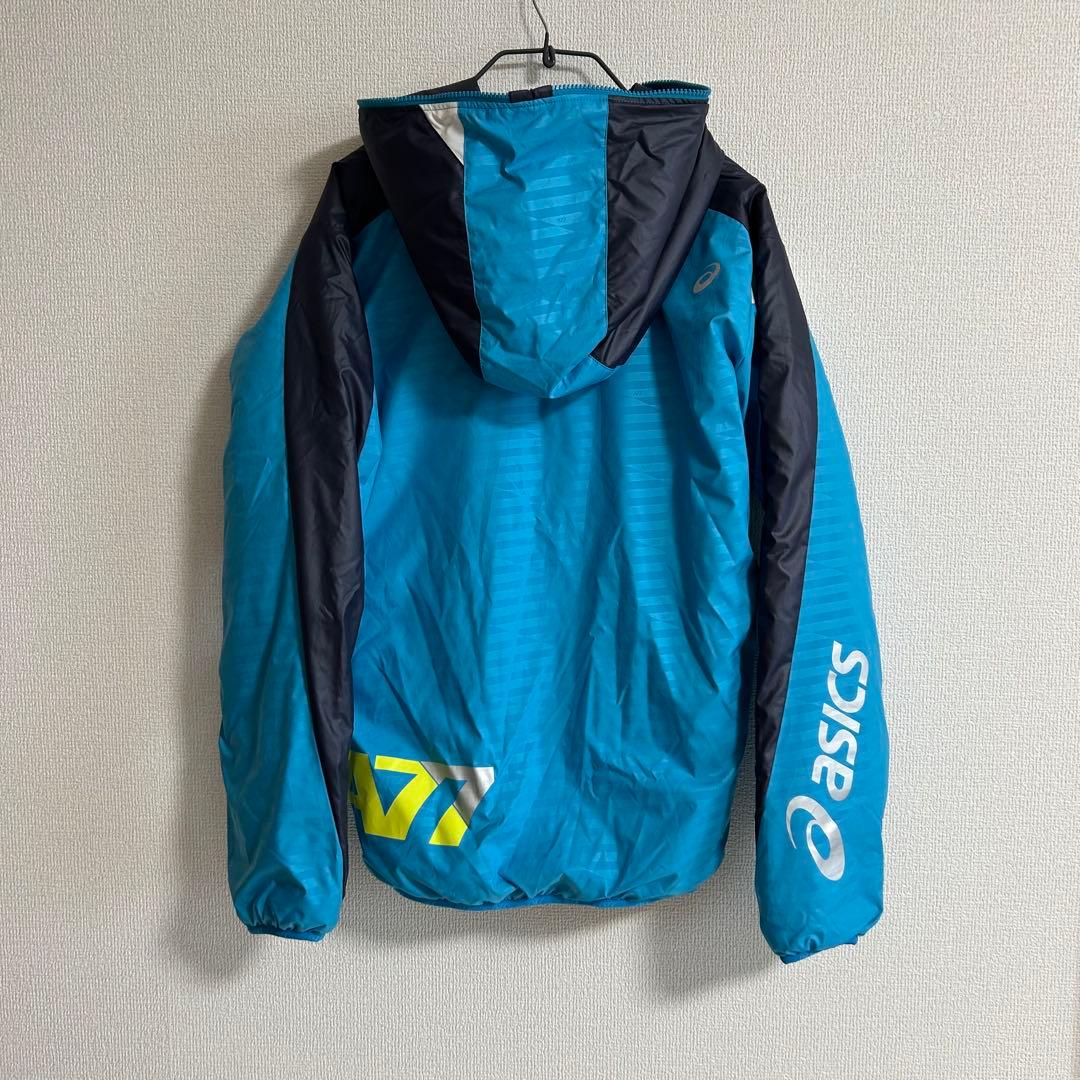 asics アシックスA77 ウインドブレーカー上下 セット 上下M 裏起毛