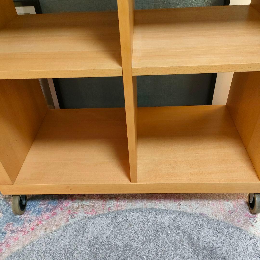 廃盤旧モデル】無印良品2☓2シェルフ キャスター付き ブナ材 - メルカリ