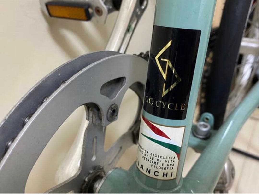 美品☆廃盤品】bianch minivelo7：ミニベロ7 49 チェレステ - メルカリ