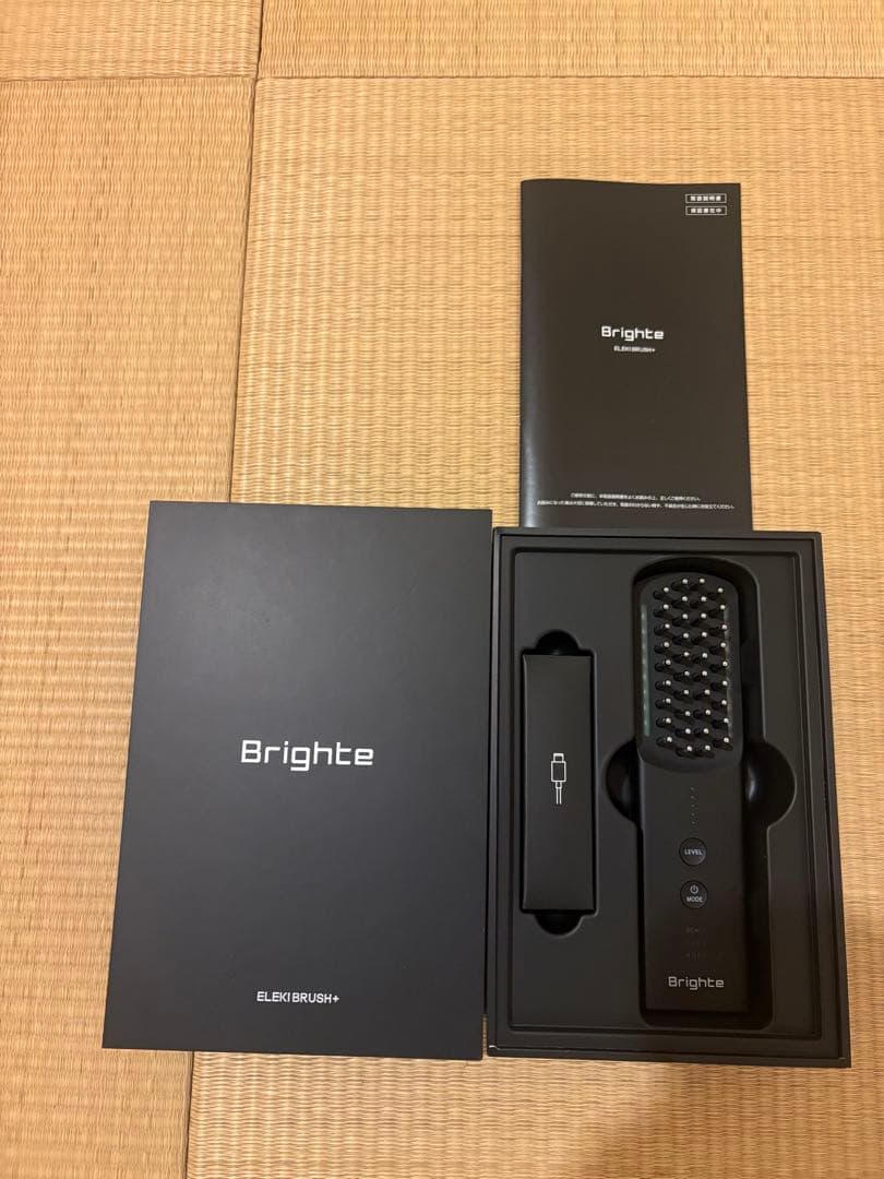 未使用品　Brighte ELEKI BRUSH+ 美顔器 新型】Brighte ELEKI BRUSH PLUS エレキブラシ プラス 美顔器 頭皮ケア