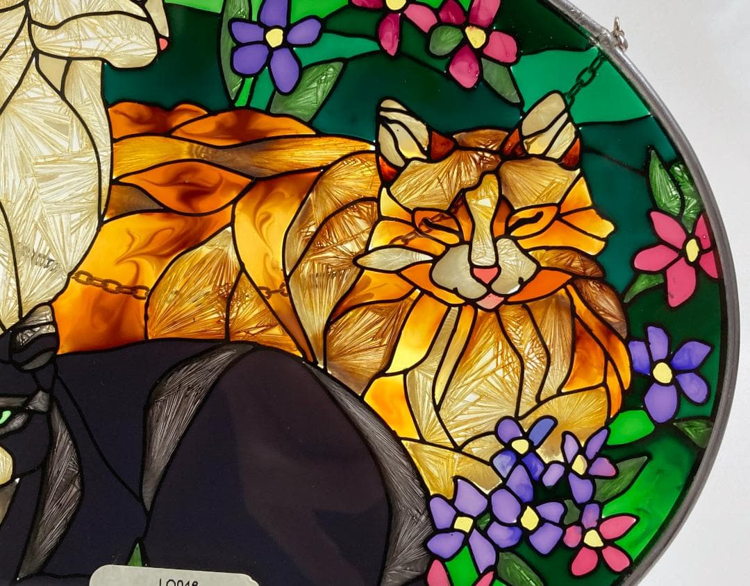 ティファニー キャット ジョン・ベーカー ステンドグラス サン