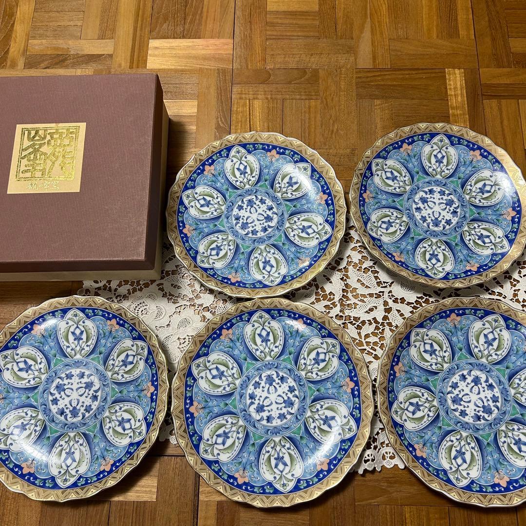 金七宝 三洋陶器 龍峰窯 5枚セット 19.5cm 飾り皿 和皿 - メルカリ