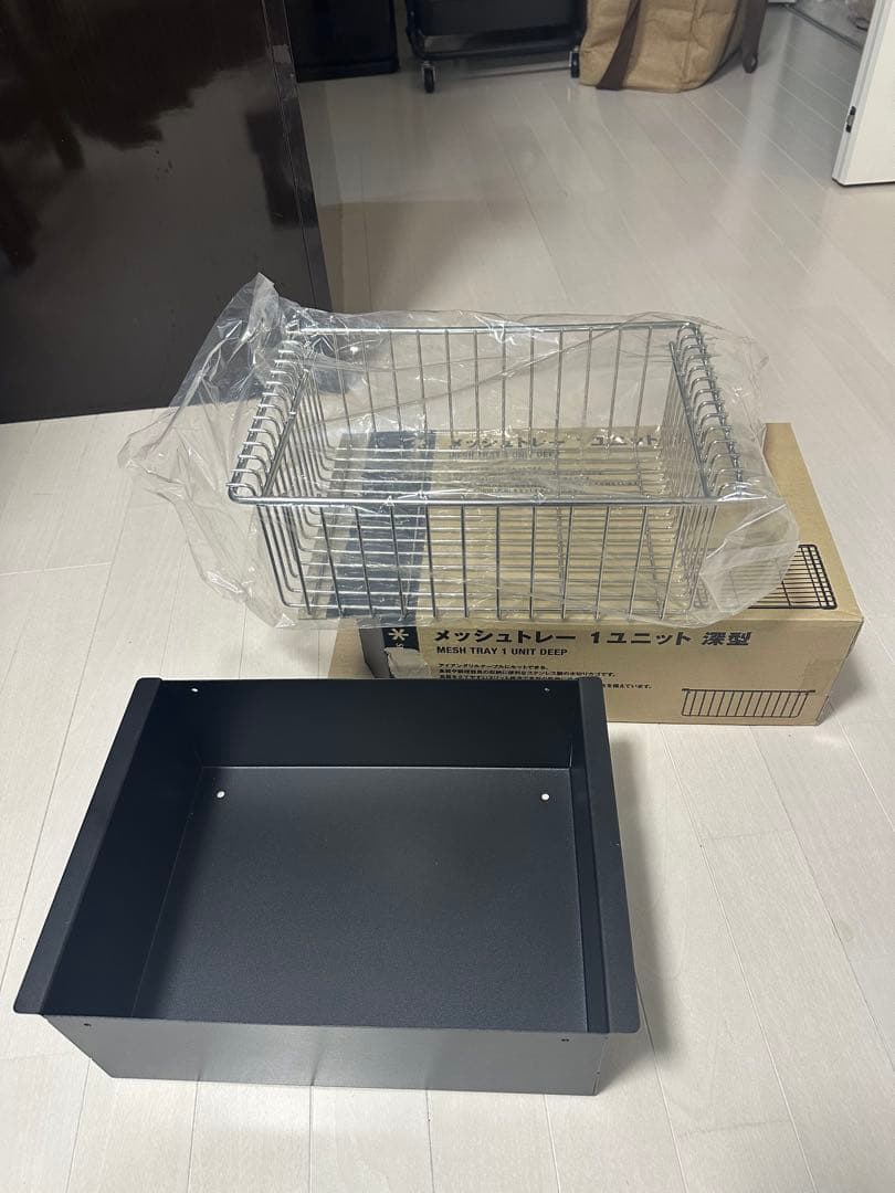 スノーピーク メッシュトレー 1unit 深型 ブラックボックスセット