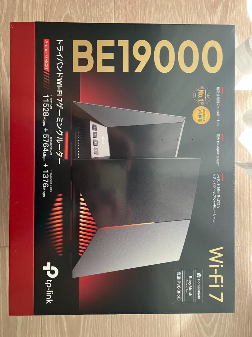 TP-Link BE19000 Wi-Fi 7 ルーター Archer GE800 | BE19000 トライバンドWi-Fi 7ゲーミングルーター | TP