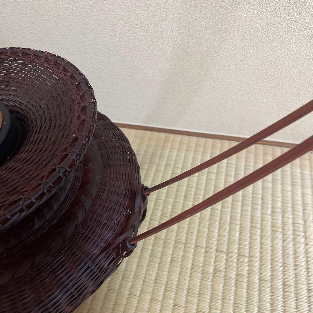 池坊 華道 いけばな 牡丹籠 (手付き) 竹籠 - メルカリ