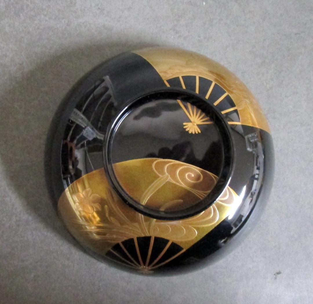 輪島塗［扇面蒔絵 煮物碗］5客揃い 購入先：松坂屋 購入価格：65万円