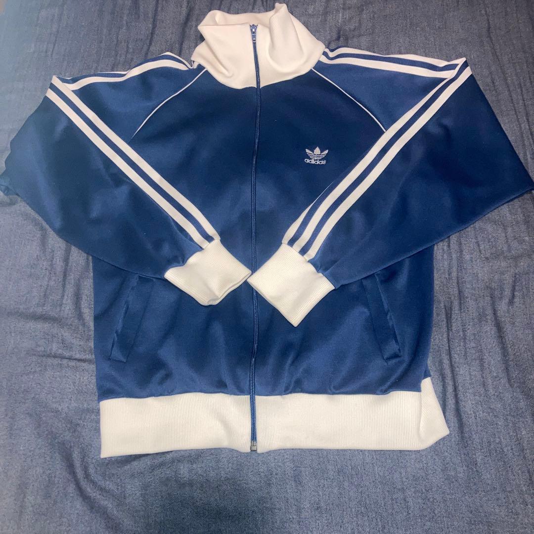 adidas ネイビー ジャージ - メルカリ