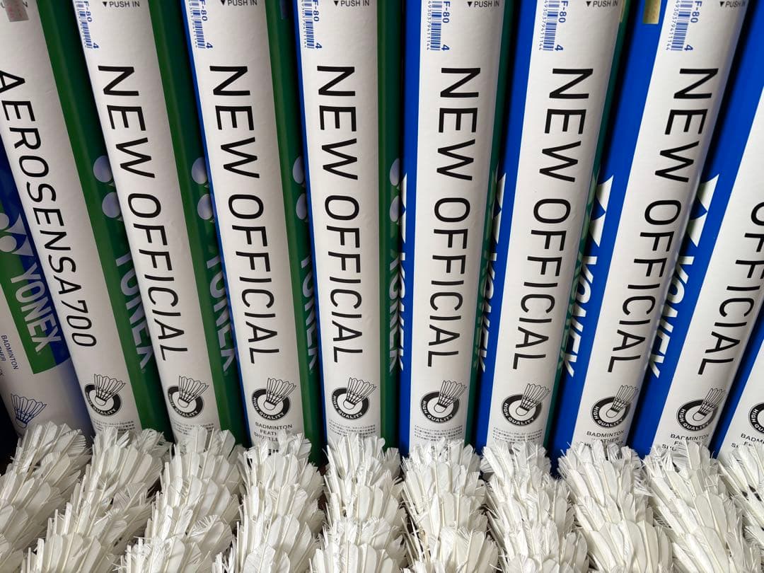 YONEX ニューオフィシャル&エアロセンサ500、600、700 120個4番 - メルカリ