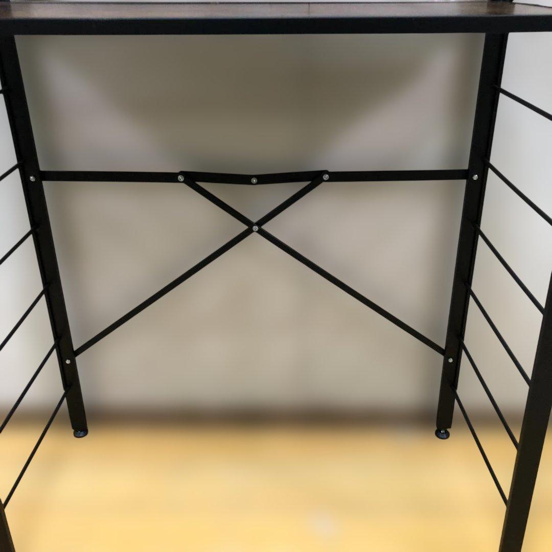 スチールラック 木目調 5段 インダストリアル オープンラック 112933-5